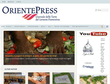 Tablet Screenshot of orientepress.it